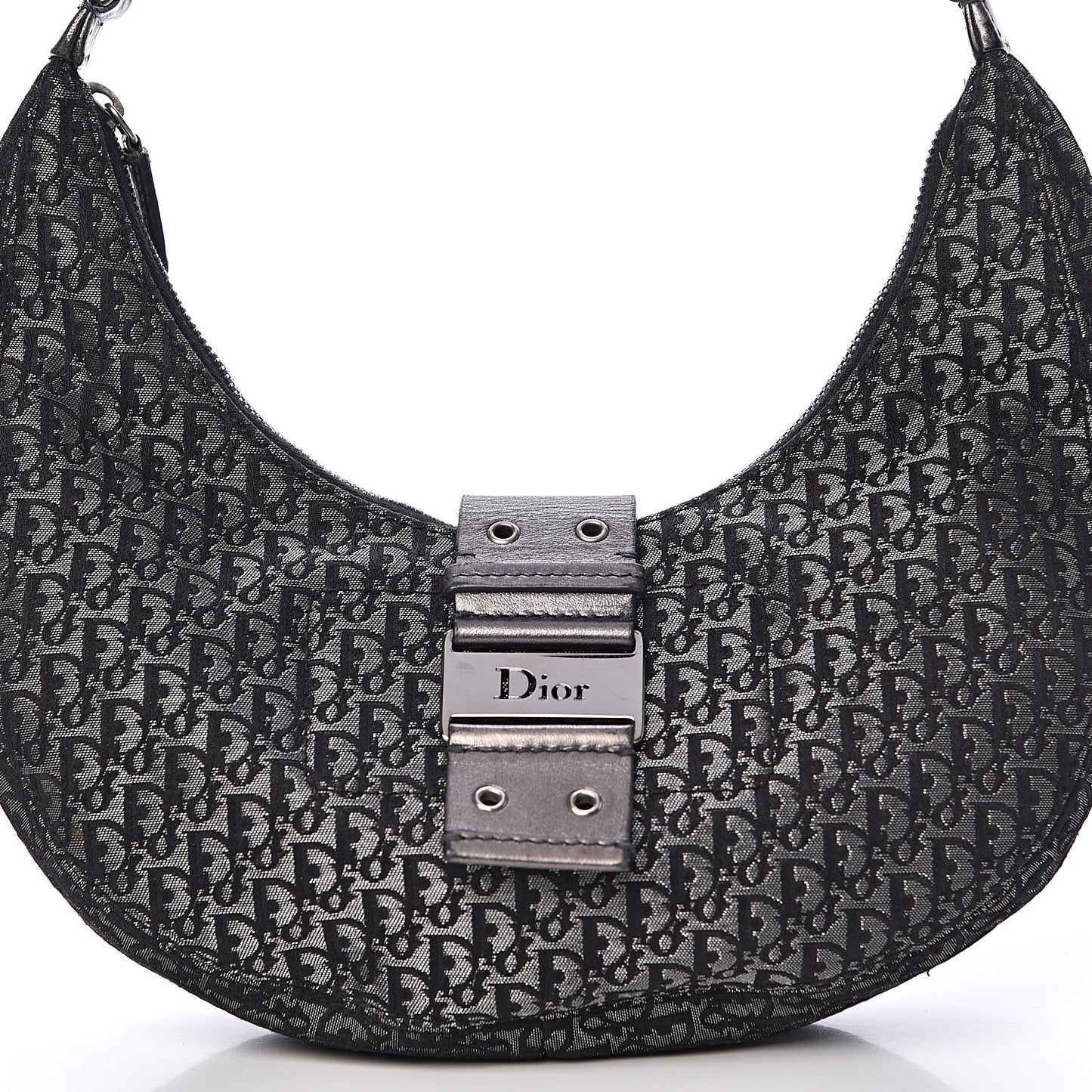 Monogram Street Chic Hobo Silver Black