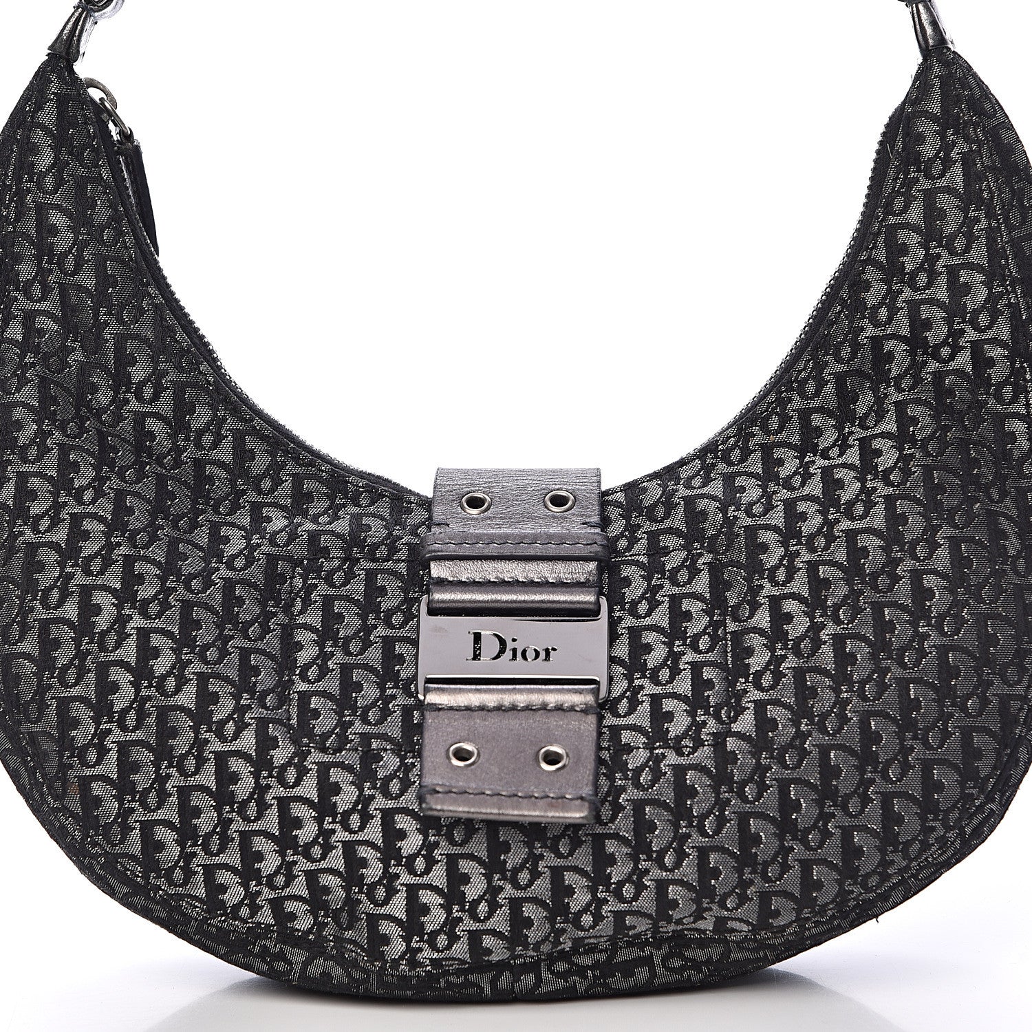 Christian Dior Monogram Street Chic Hobo Silver Black 15 of 15