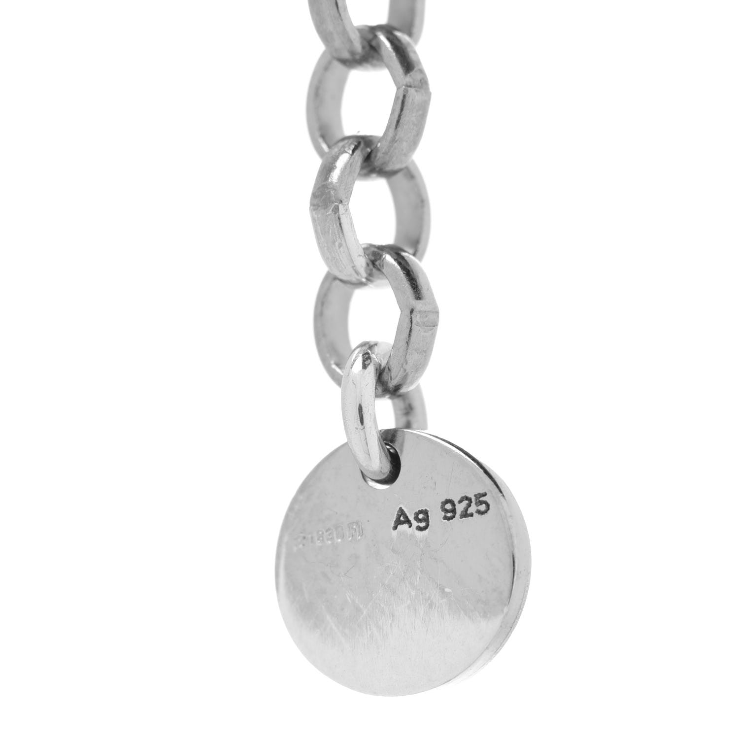 Gucci Sterling Silver Enamel Ghost Real Pendant Necklace 10 of 11