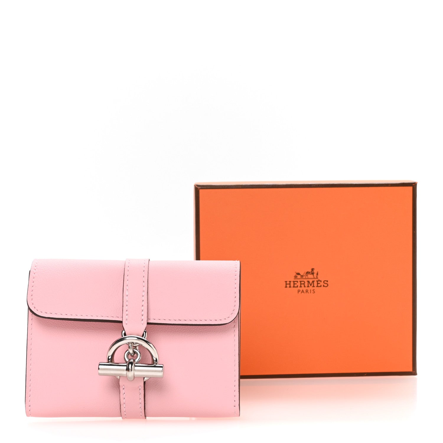 Hermes Swift Glenan Compact Wallet Rose Sakura 8 of 8