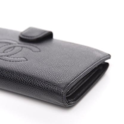 Chanel Caviar Timeless CC French Wallet Black 10 of 16