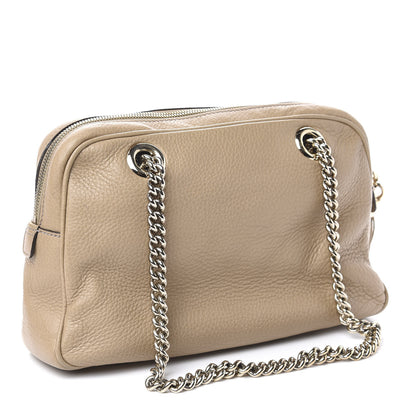 Gucci Pebbled Calfskin Small Soho Bowler Camelia 3 of 10