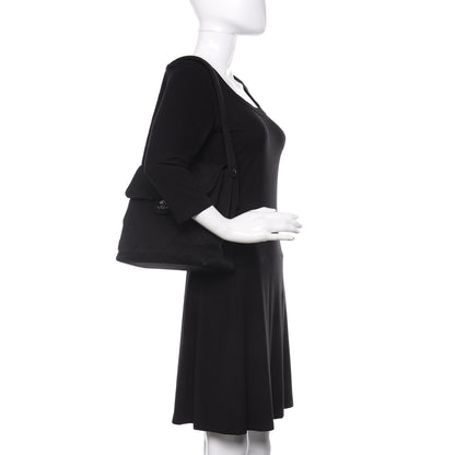 Chanel Jersey Quilted Double Sided Flap Black 2 of 15