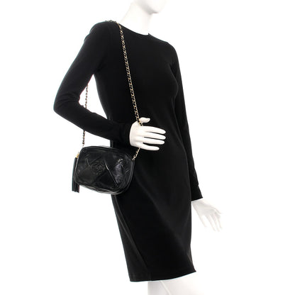 Chanel Lambskin Quilted Tassel Camera Case Black 2 of 15