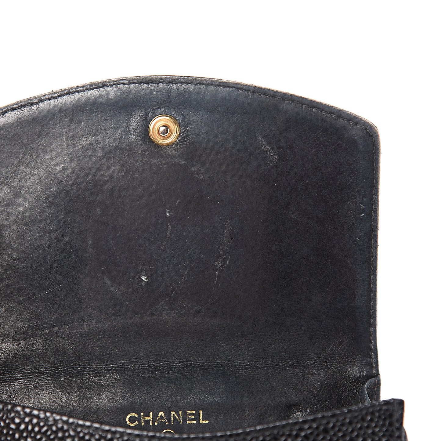 Caviar Timeless CC Compact French Wallet Black