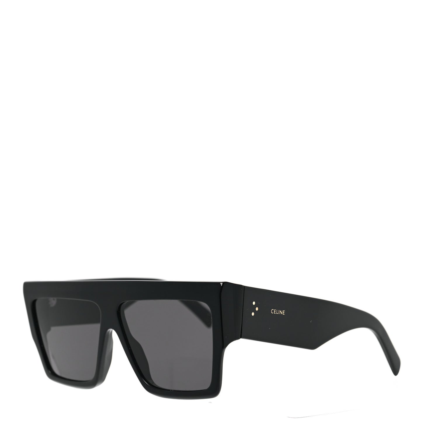 Acetate Flat Top Rectangular Sunglasses CL400921 Black