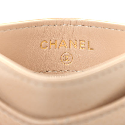 Chanel Caviar Quilted Card Holder Beige 6 of 8