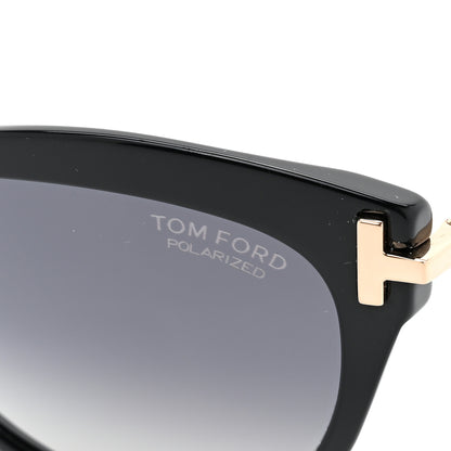Tom Ford Acetate Polarized Kira Sunglasses TF821 Black 7 of 8