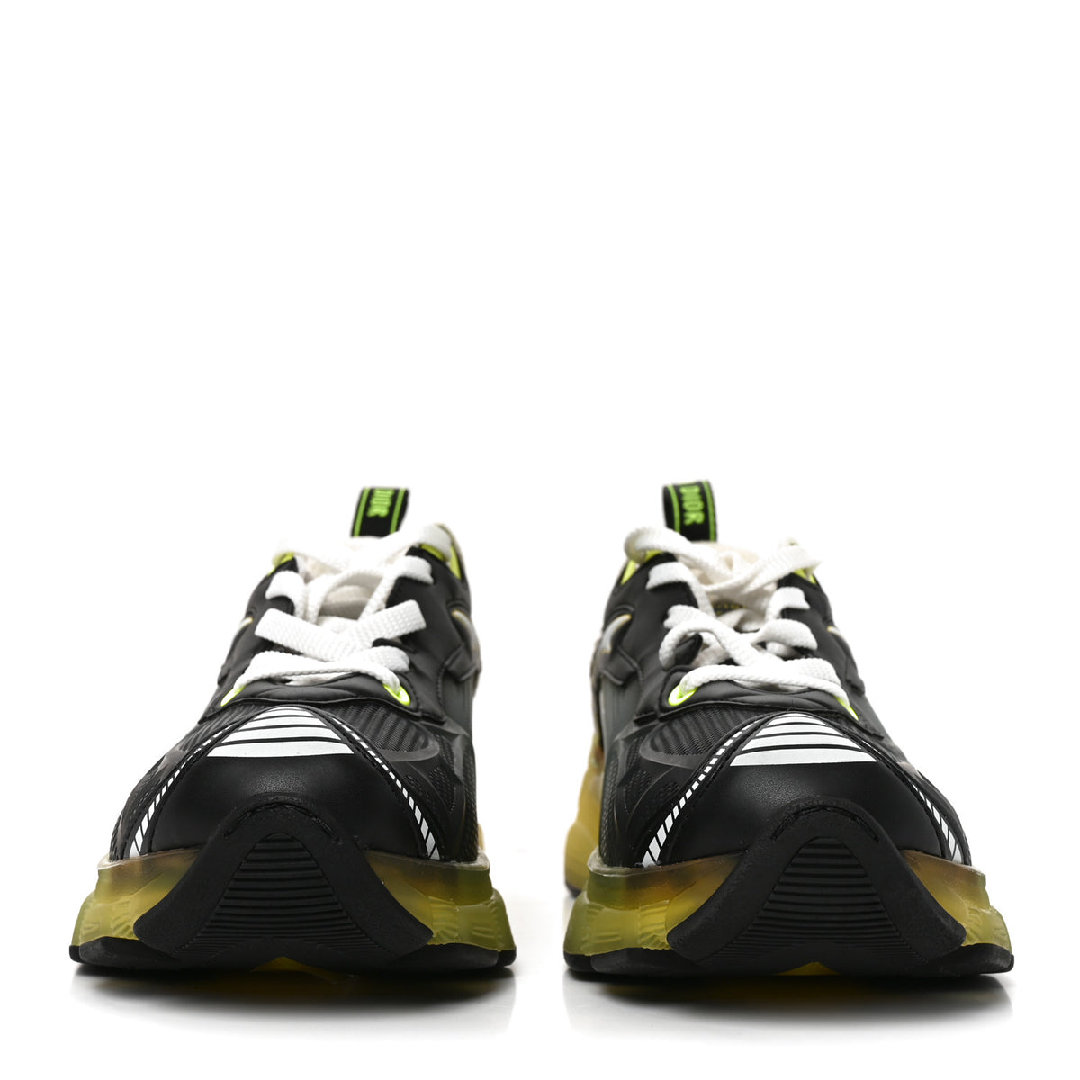 Christian Dior Matte Technical Fabric Mesh Dior Vibe Sneakers 37.5 White Yellow 2 of 10