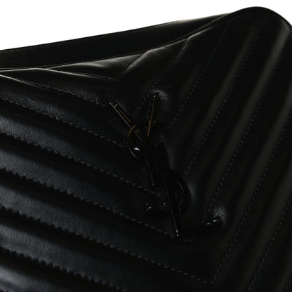 Saint Laurent Calfskin Matelasse Monogram Lou Camera Bag Black 12 of 16