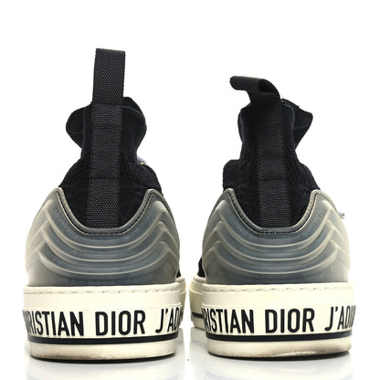 Christian Dior Technical Knit Calfskin Womens Walk'N'Dior High Top Sneakers 40 Black 6 of 9