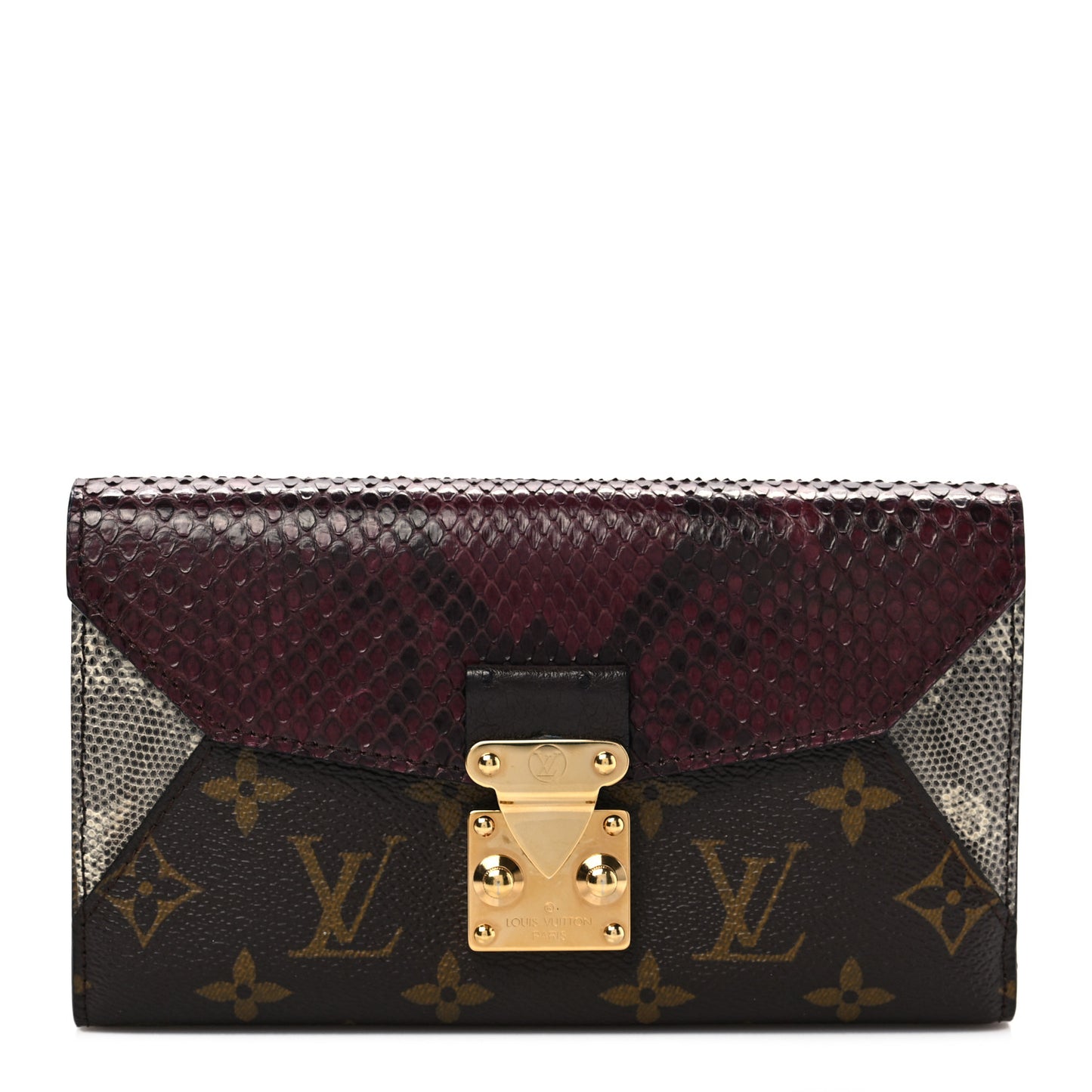 Monogram Python Ostrich Lizard Majestueux Wallet