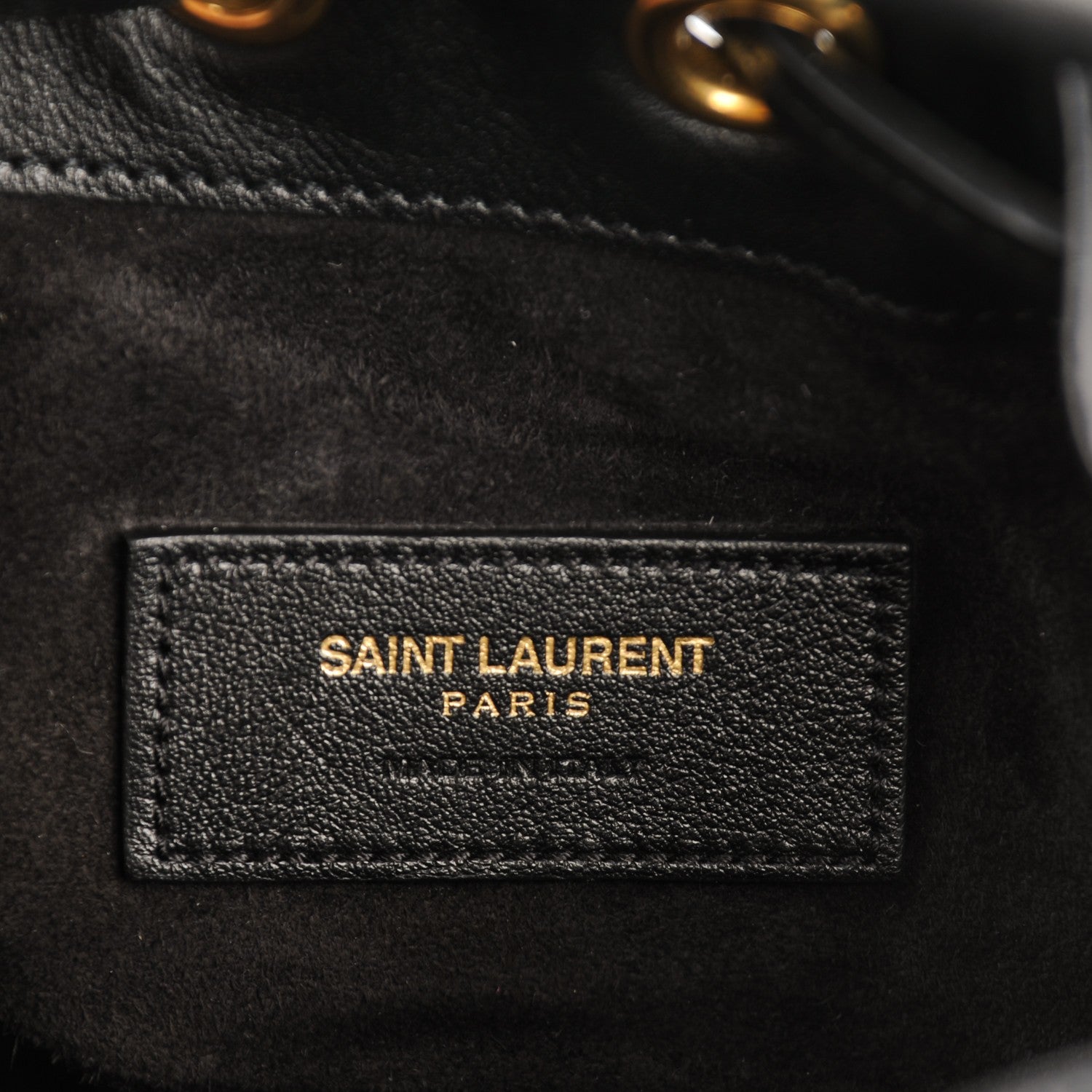 Saint Laurent Calfskin Small Emmanuelle Fringe Hobo Bag Black 7 of 7