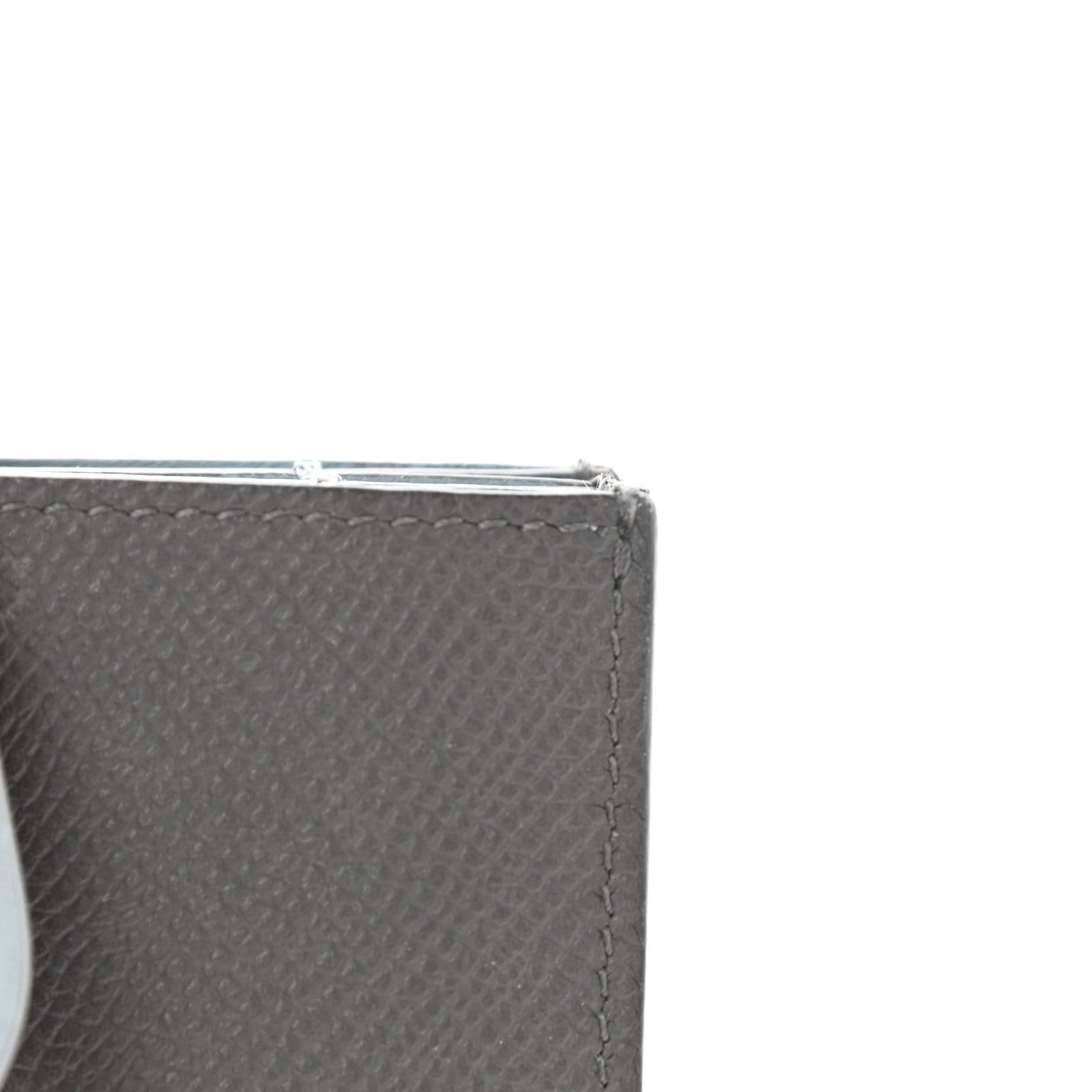 Celine Grained Shiny Calfskin Accordion Card Holder Grey 11 of 11