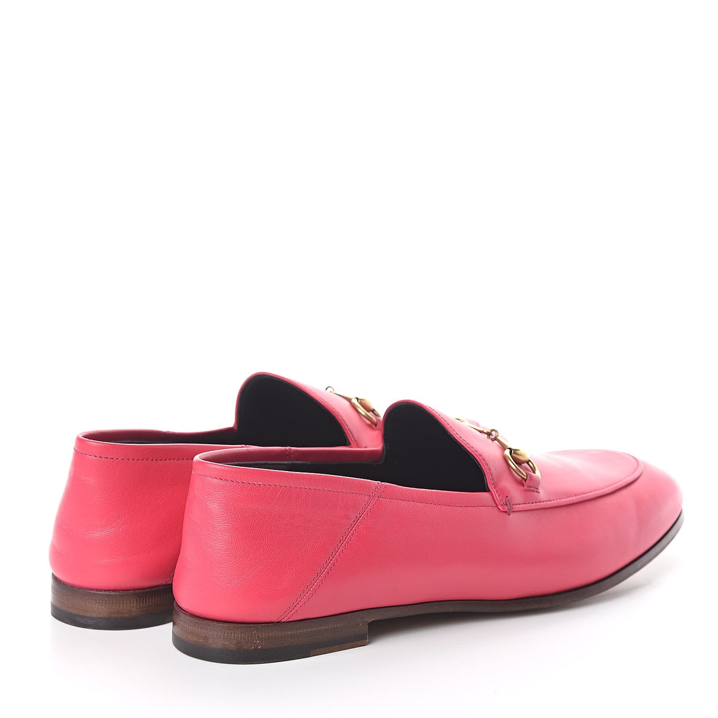 Lambskin Womens Brixton Horsebit Loafers 39.5 Hot Pink