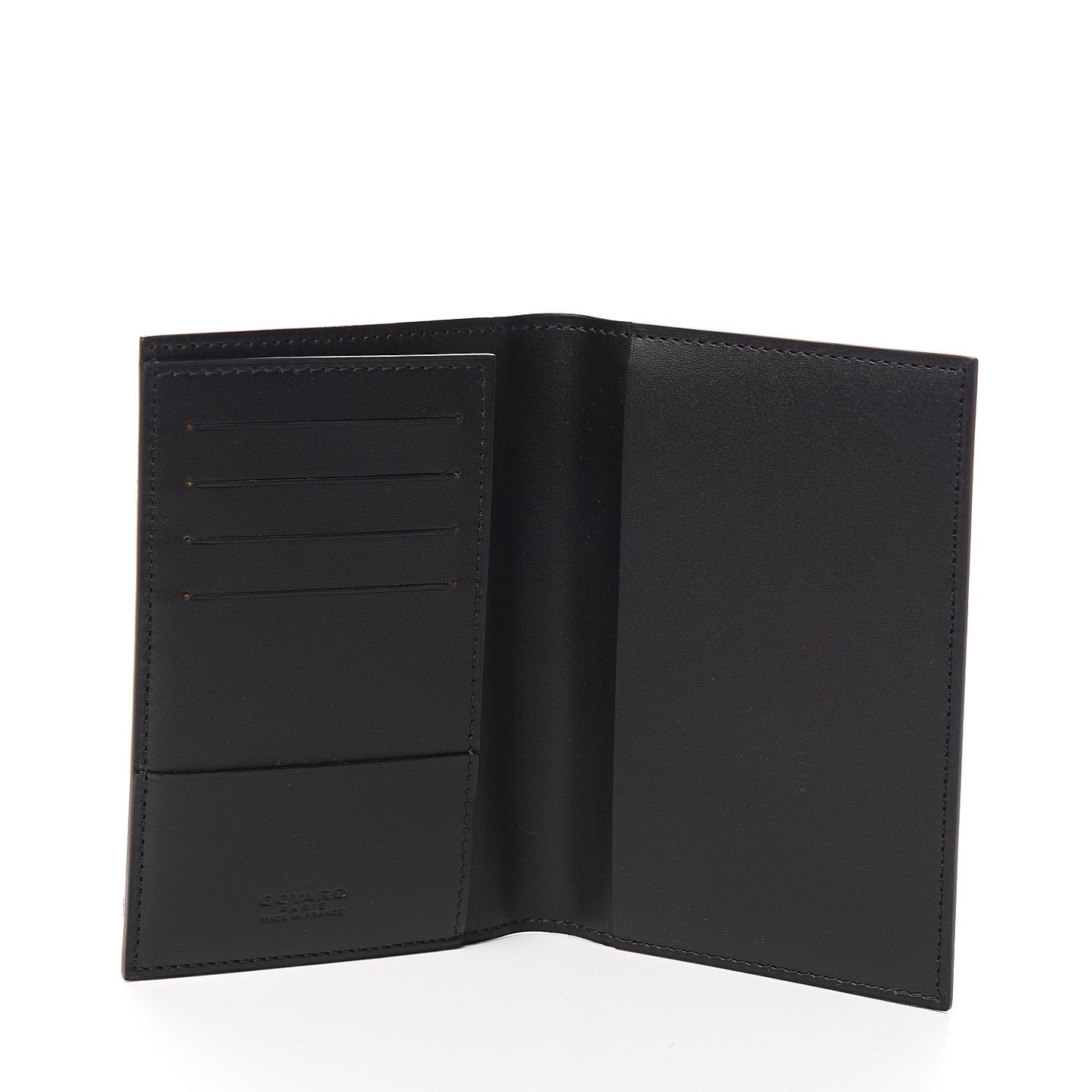 Goyardine Passport Wallet Black