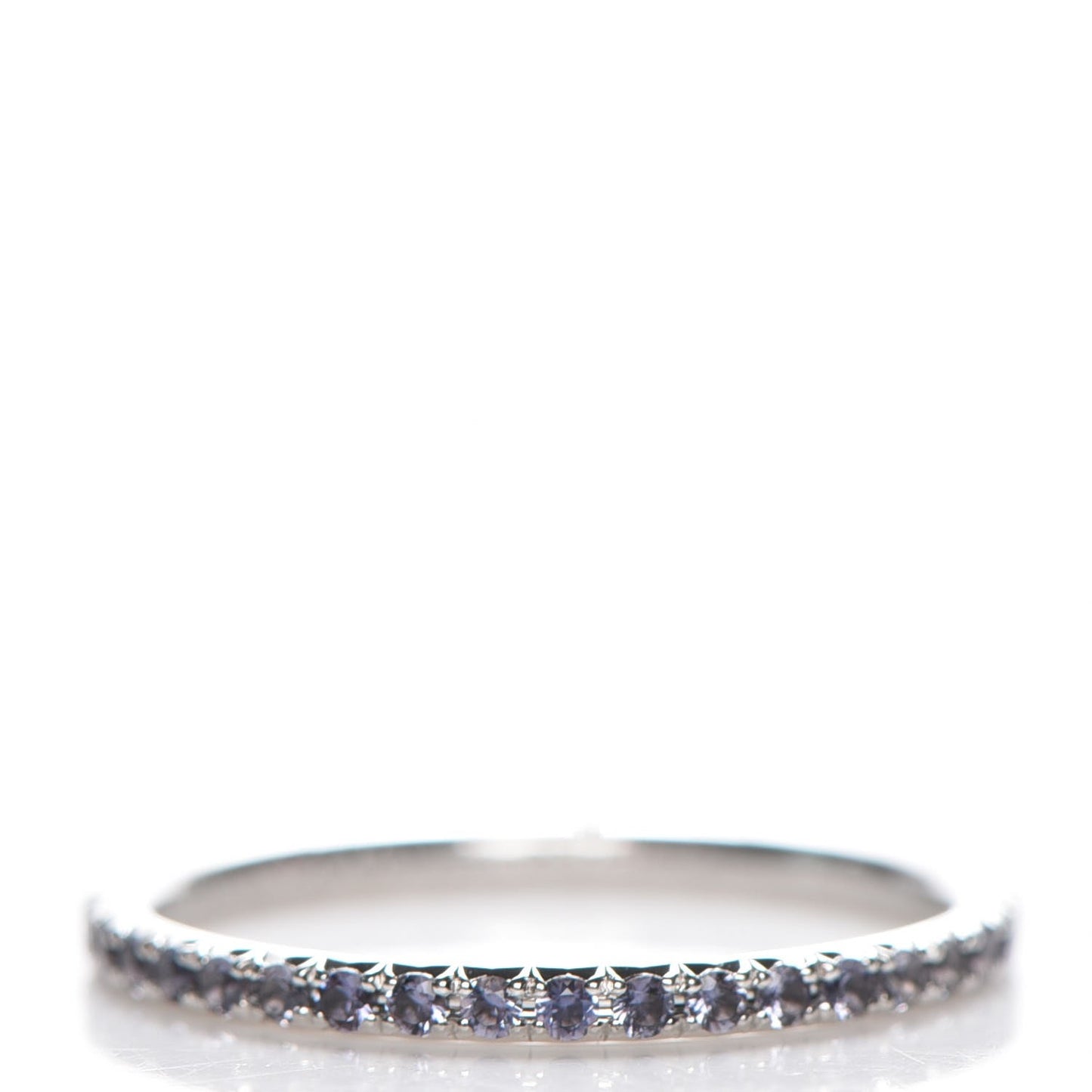 18K White Gold Iolite Metro Ring 4.25