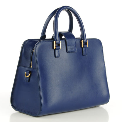 Saint Laurent Calfskin Monogram Baby Cabas Blue 4 of 7