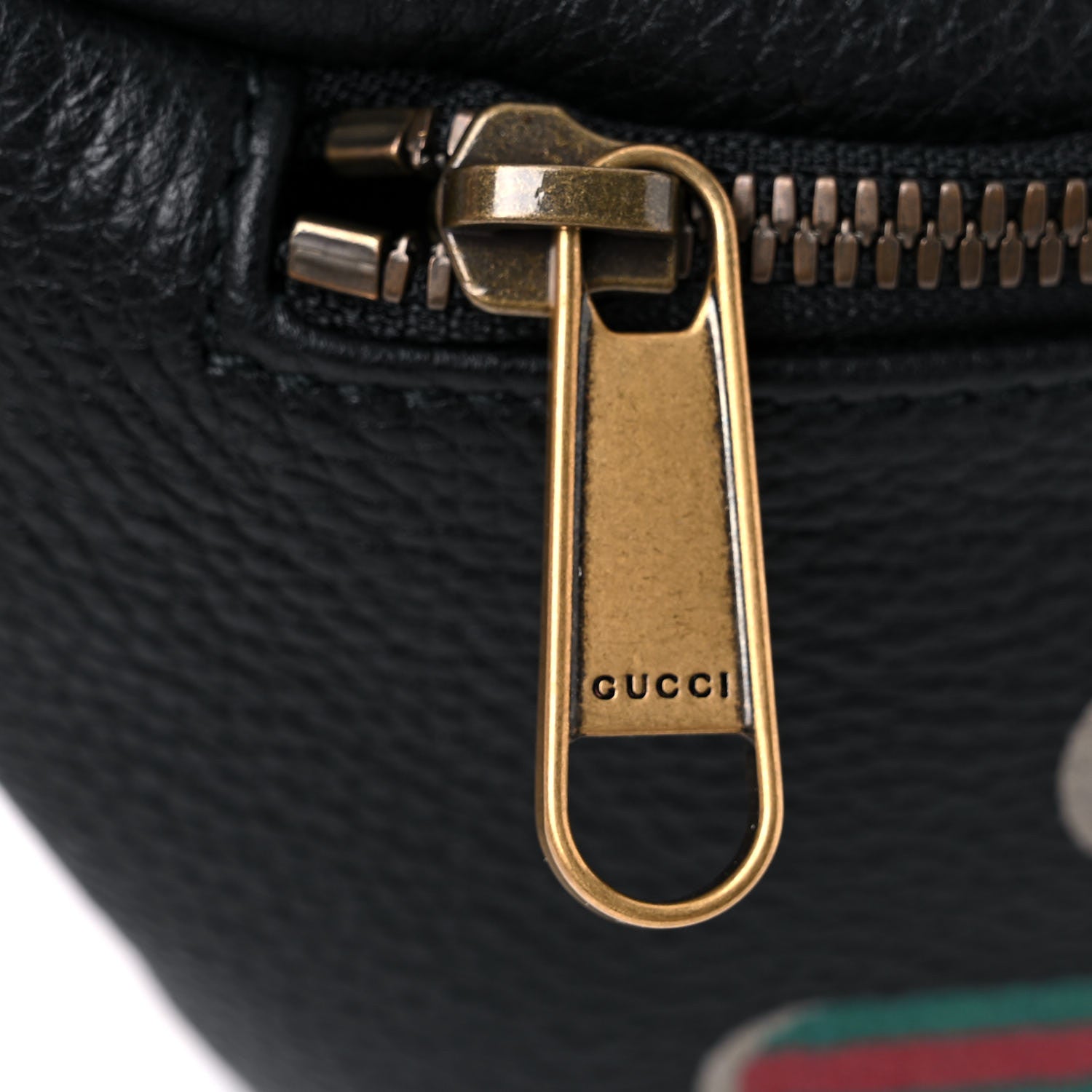 Gucci Grained Calfskin Small Logo Belt Bag Black 10 of 10