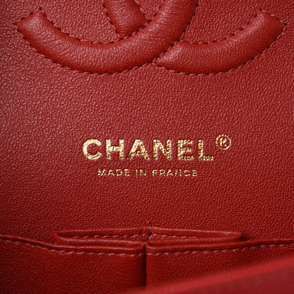 Chanel Caviar Quilted Medium Double Flap Red 6 of 10