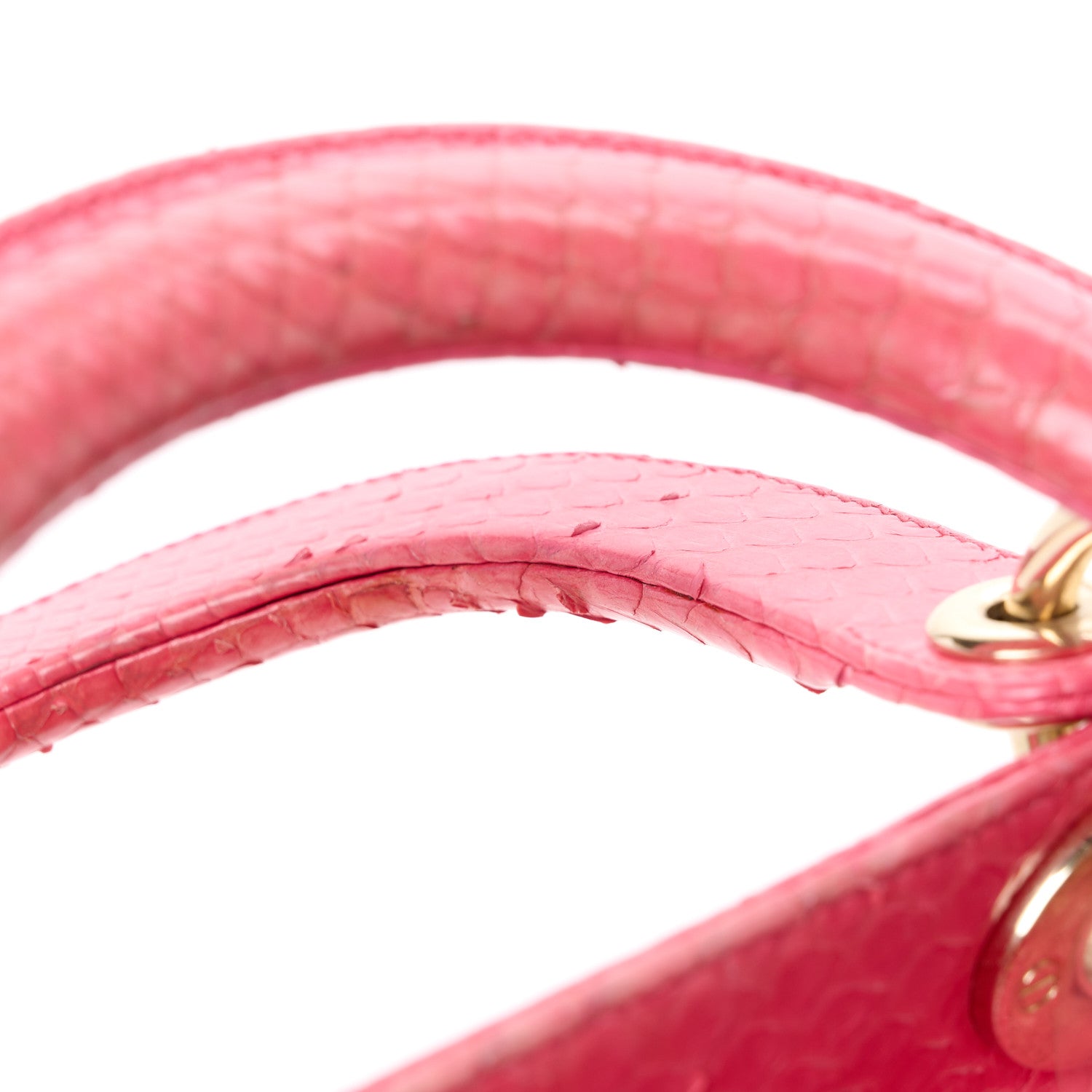 Christian Dior Snakeskin Medium Lady Dior Pink 12 of 13