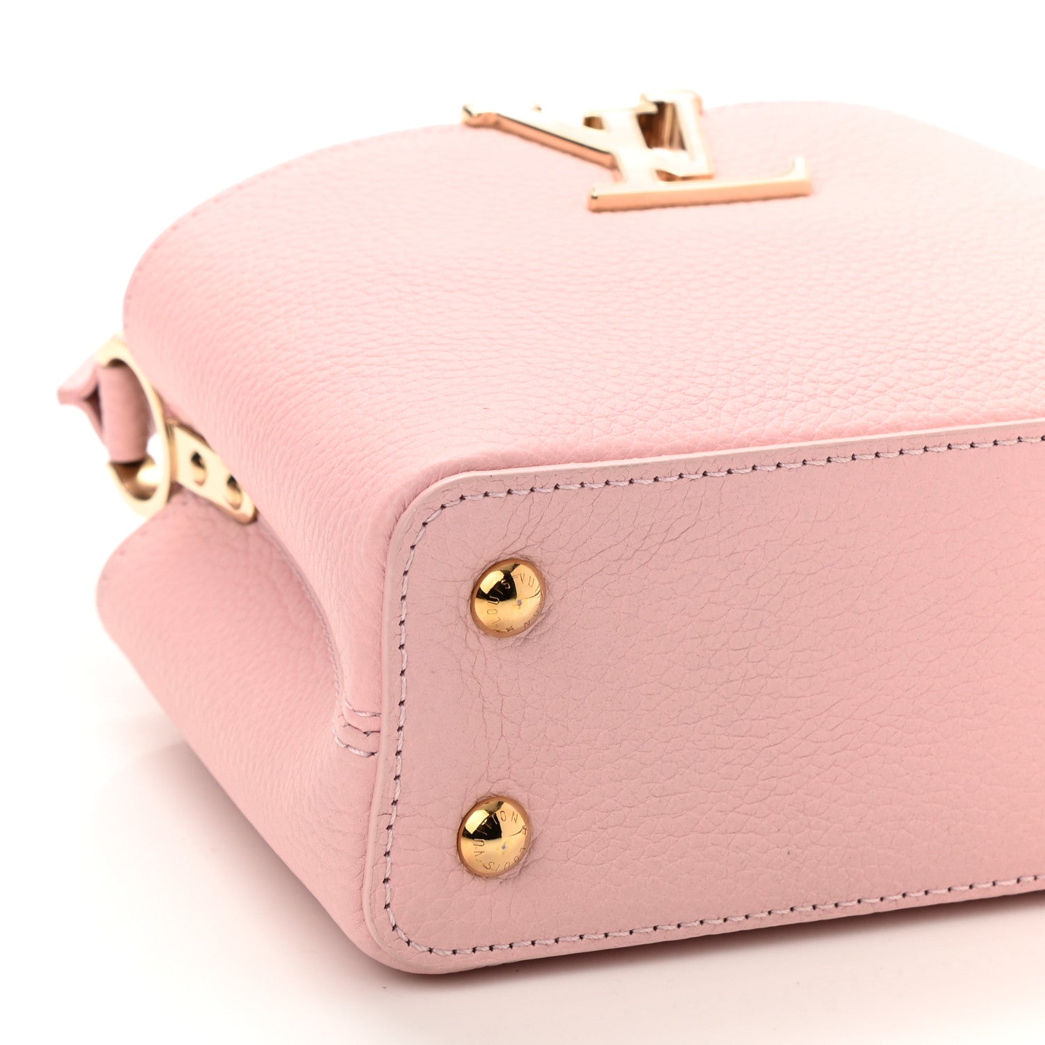 Louis Vuitton Taurillon Marble Capucines Mini Pink 9 of 10