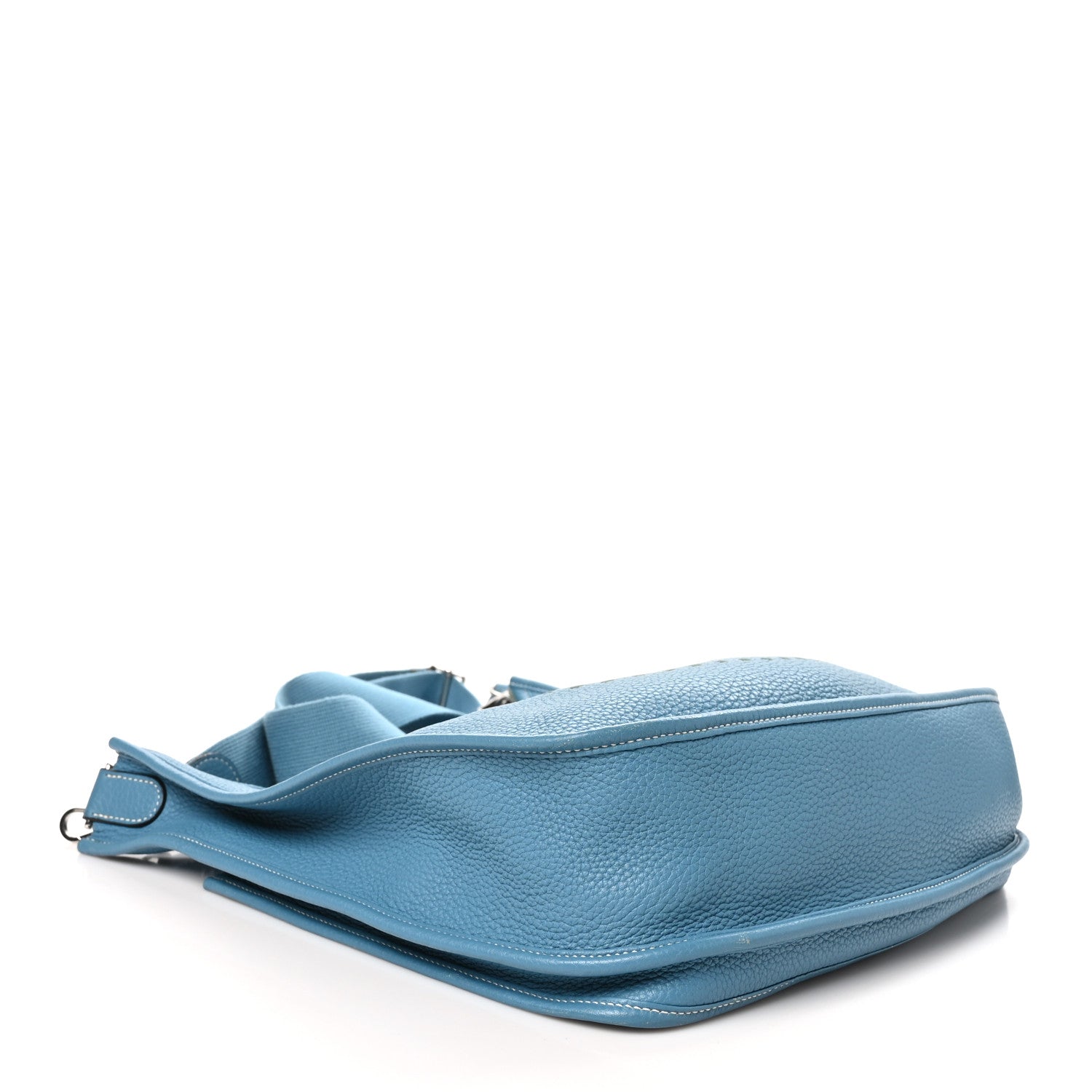 Hermes Taurillon Clemence Evelyne III GM Blue Jean 4 of 11