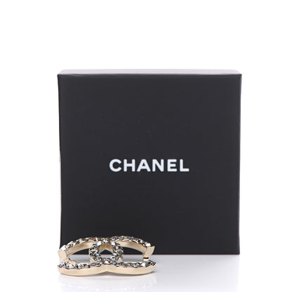 Chanel Baguette Crystal High Society CC Brooch Gold 4 of 4