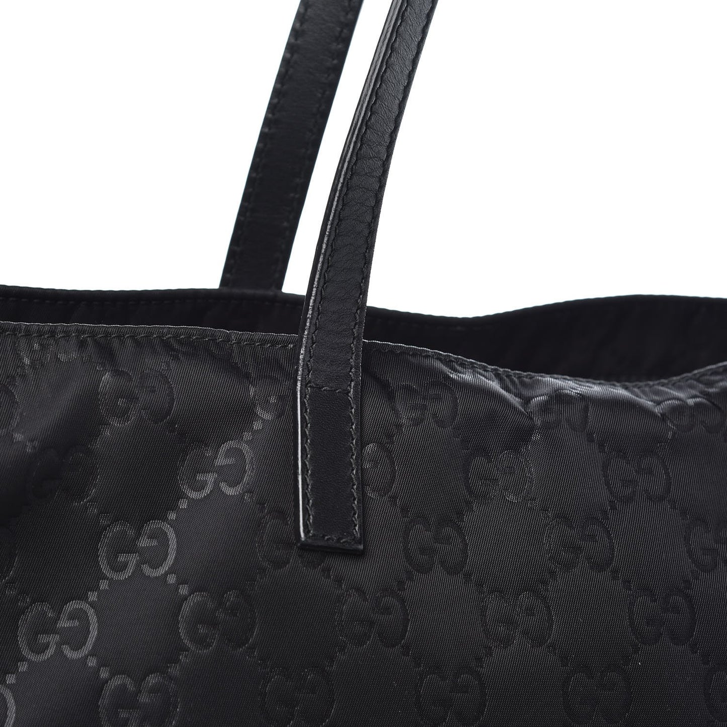 Nylon Monogram Large Tote Black