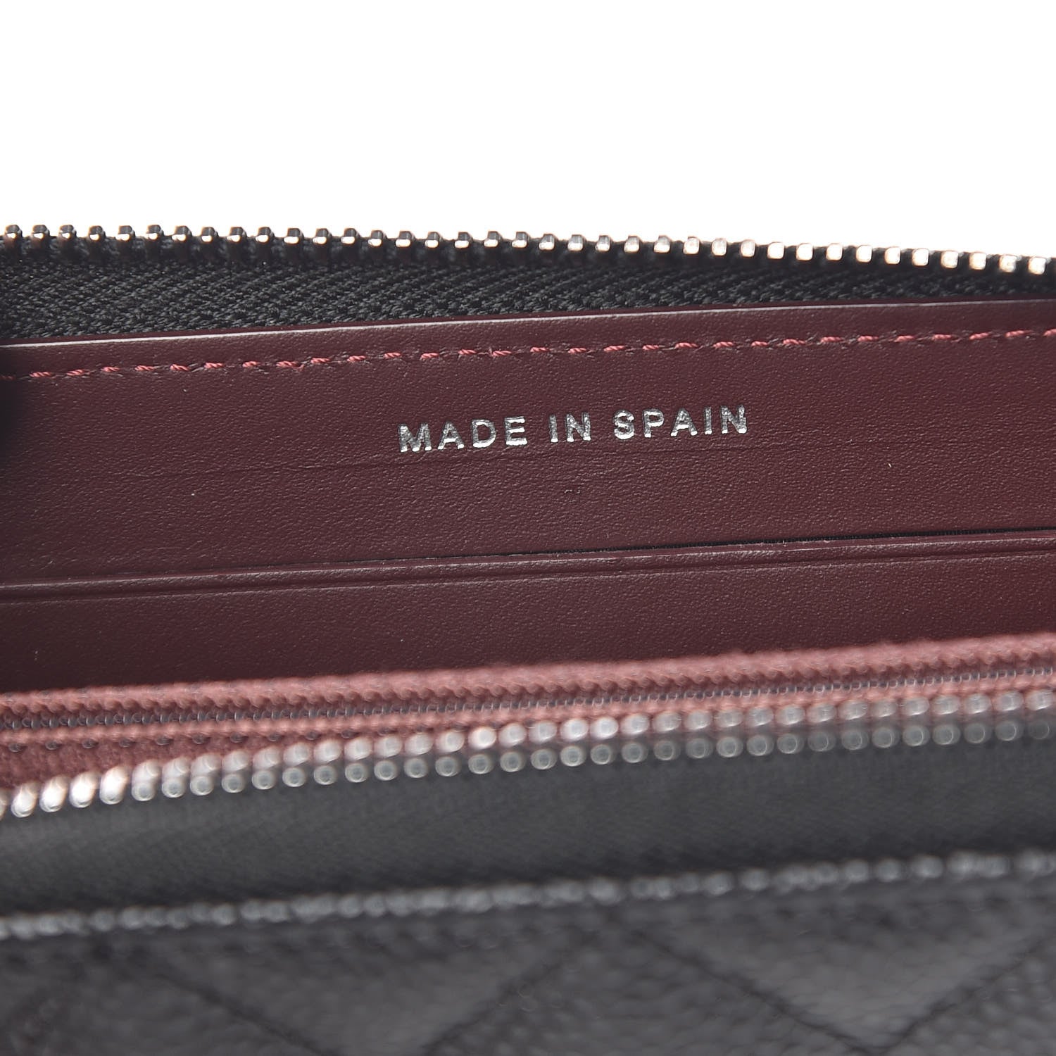 Chanel Caviar Quilted Small Zip Around Wallet Black 7 of 9