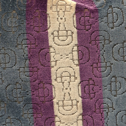 Gucci Velvet Horsebit Embossed Glam Hobo Grey 8 of 11
