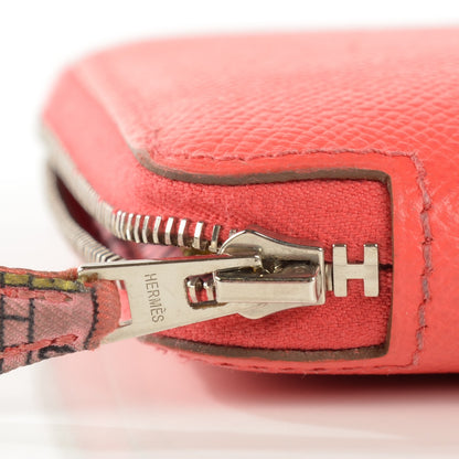 Hermes Epsom Silk'in Wallet Rose Jaipur 8 of 9