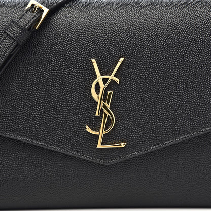 Saint Laurent Grain De Poudre Mini Uptown Crossbody Bag Black 10 of 11
