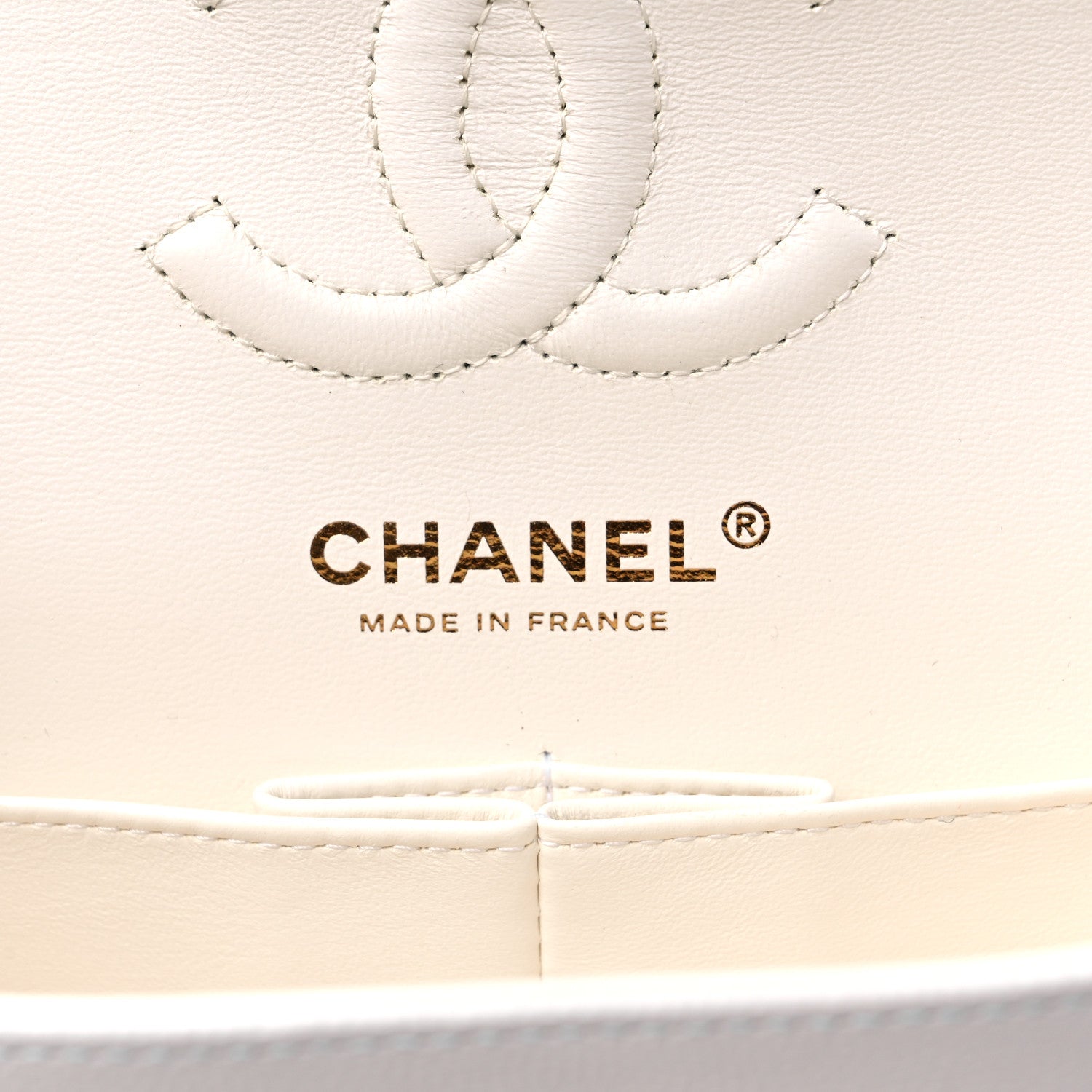 Chanel Caviar Quilted Small Double Flap White 6 of 10