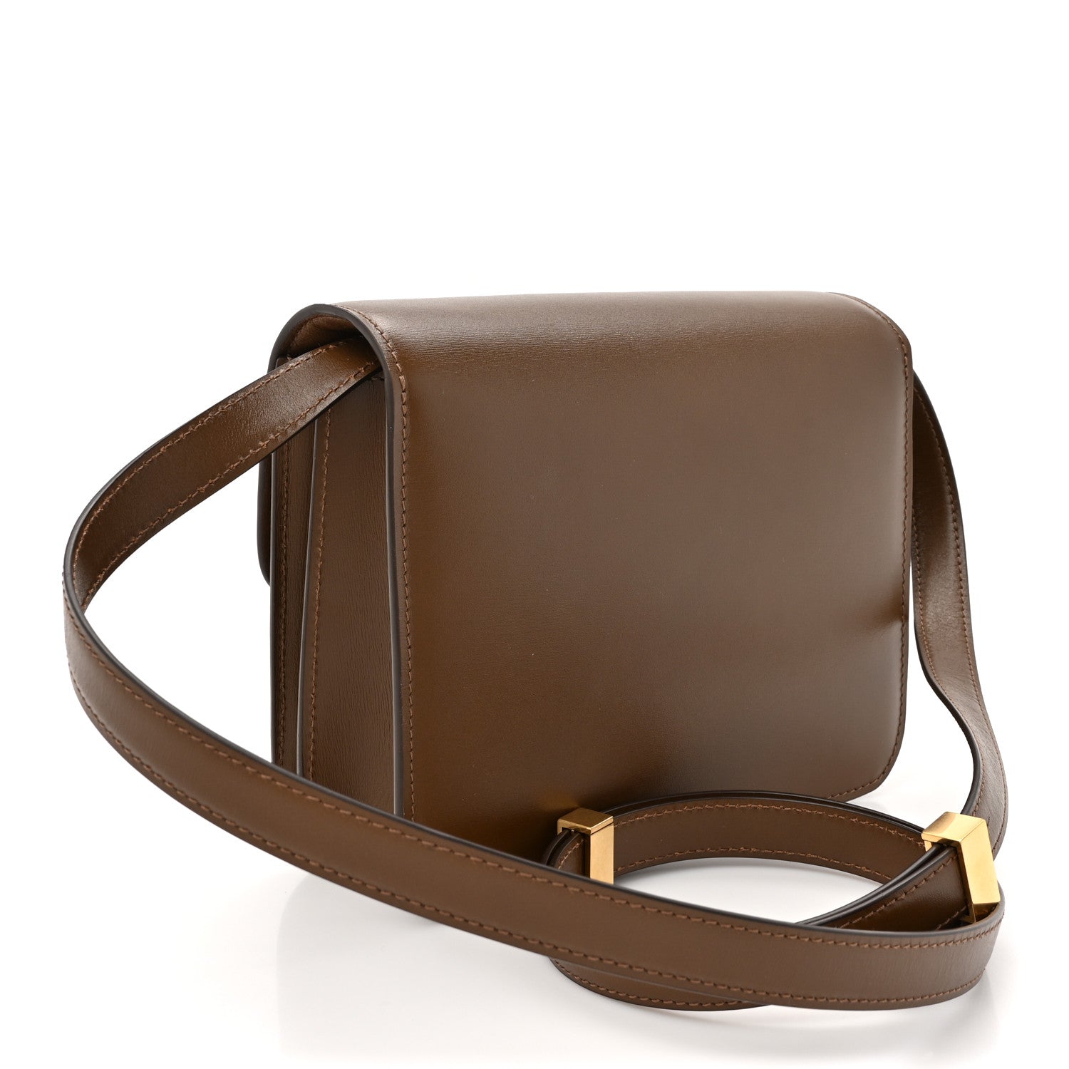 Celine Box Calfskin Teen Classic Box Flap Bag Camel 3 of 15