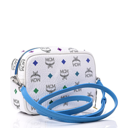 MCM Skyoptic Visetos Spectrum Diamond Camera Bag White 4 of 11