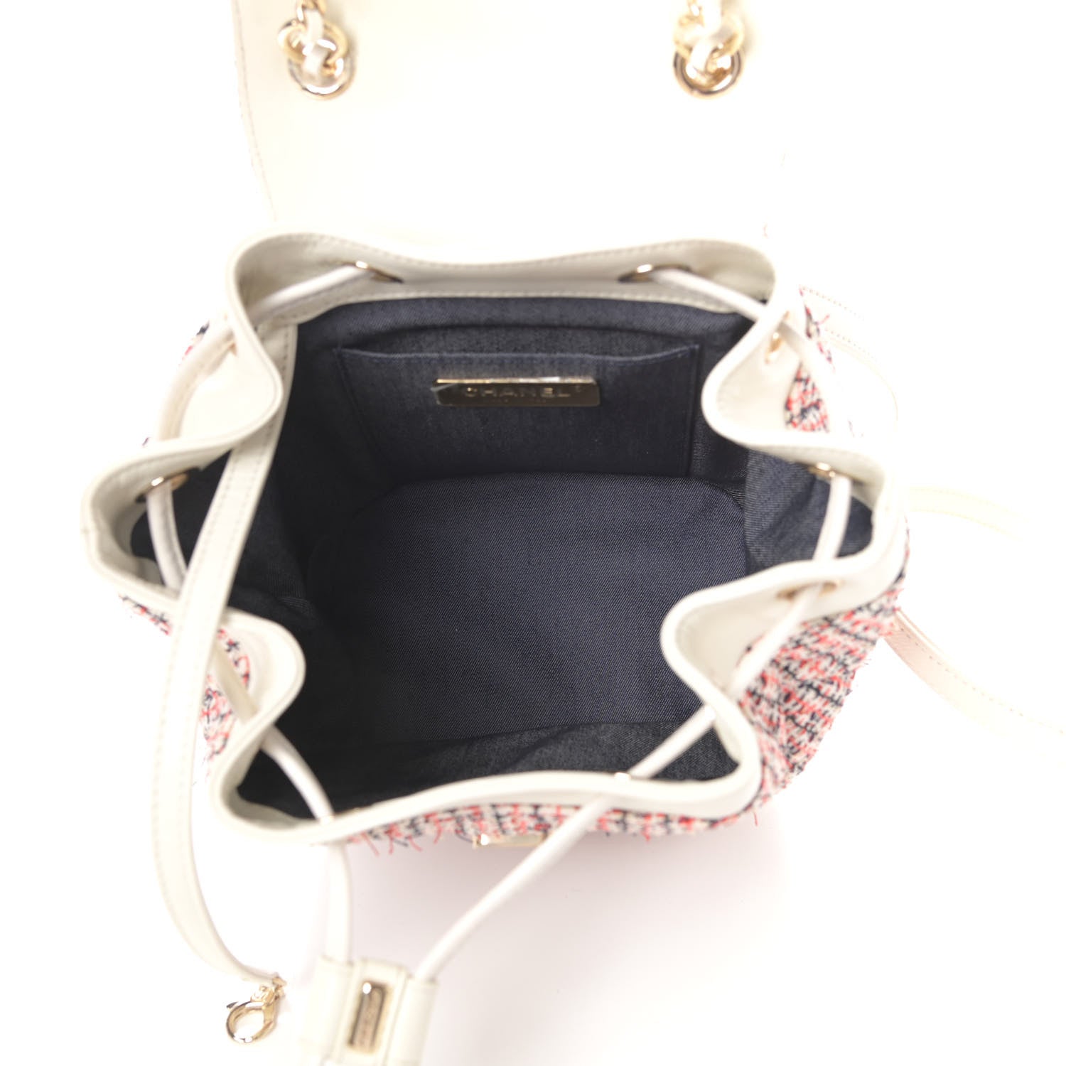 Chanel Tweed CC Mania Backpack Black Red White 5 of 10