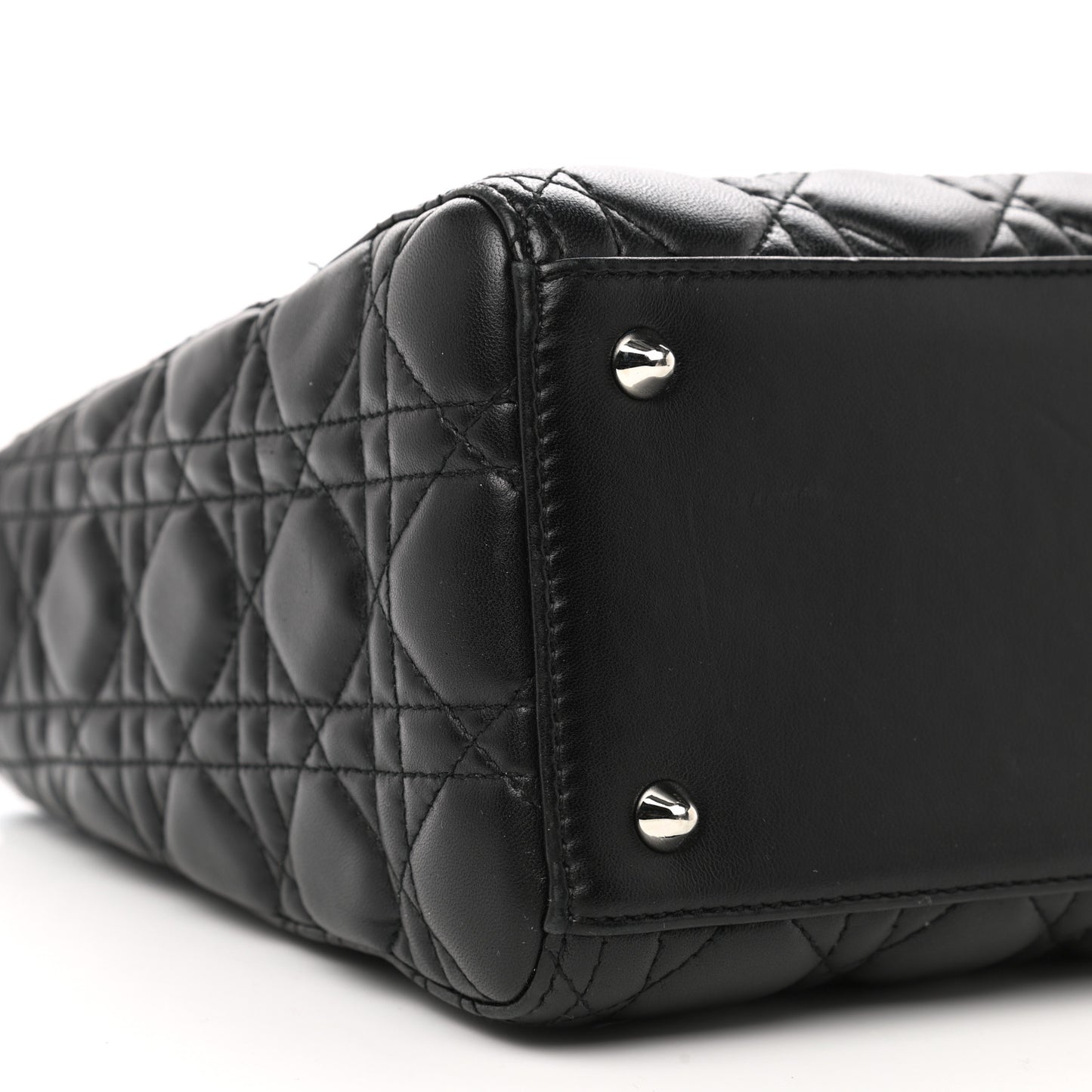 Lambskin Cannage Medium Lady Dior Black