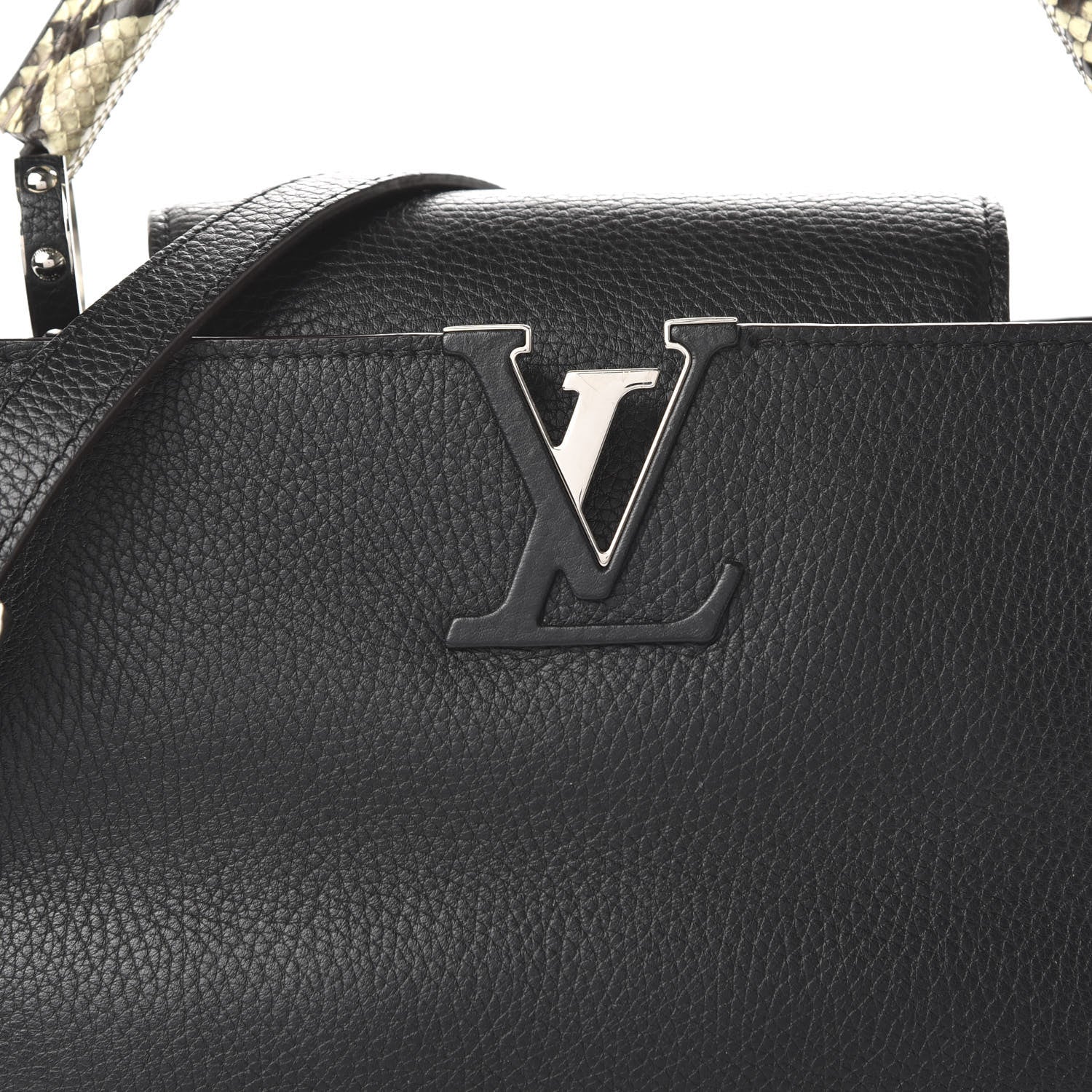 Louis Vuitton Taurillon Ayers Capucines PM Black 9 of 9