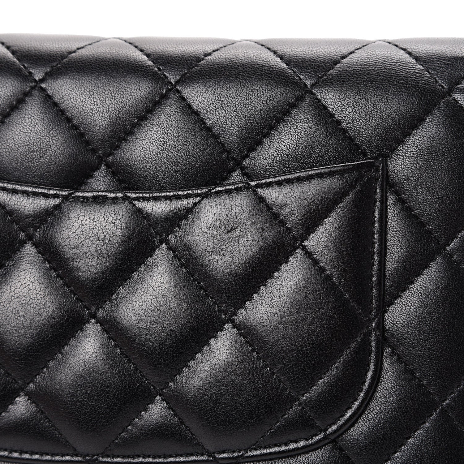 Chanel Lambskin Quilted Wallet On Chain WOC Black 12 of 12
