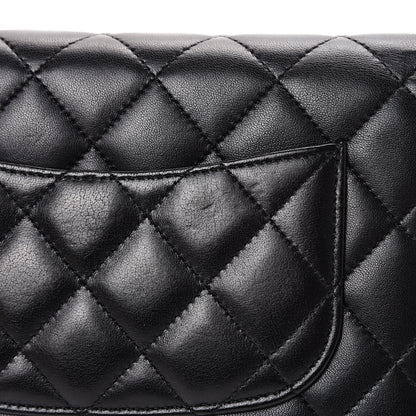 Chanel Lambskin Quilted Wallet On Chain WOC Black 12 of 12