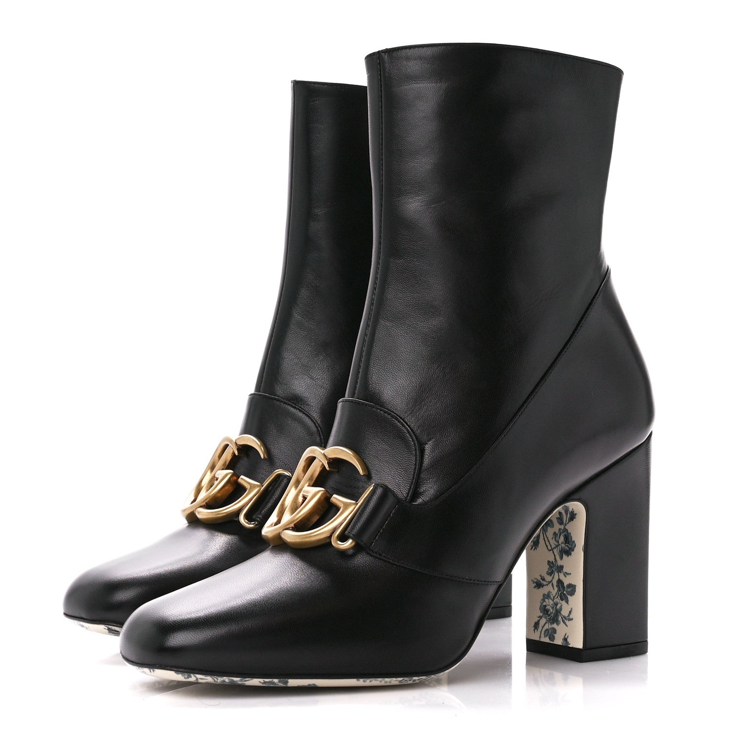 Gucci Malaga Kid GG Victoire 95mm Ankle Boots 38 Black 3 of 9