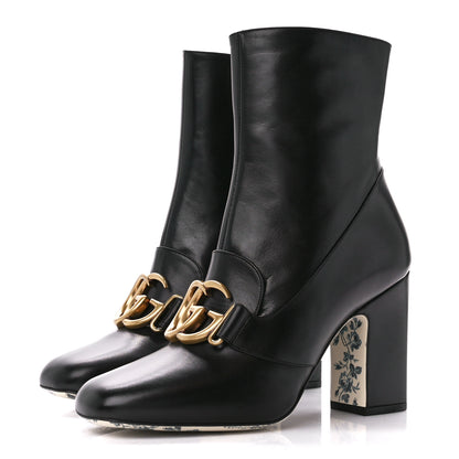 Gucci Malaga Kid GG Victoire 95mm Ankle Boots 38 Black 3 of 9