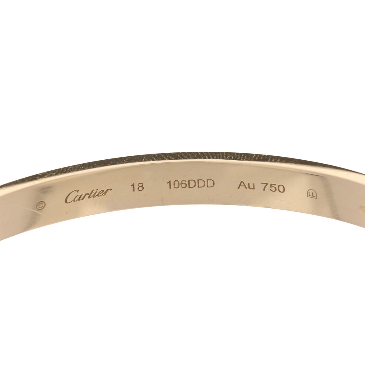 Cartier 18K Yellow Gold LOVE Bracelet 18 6 of 7