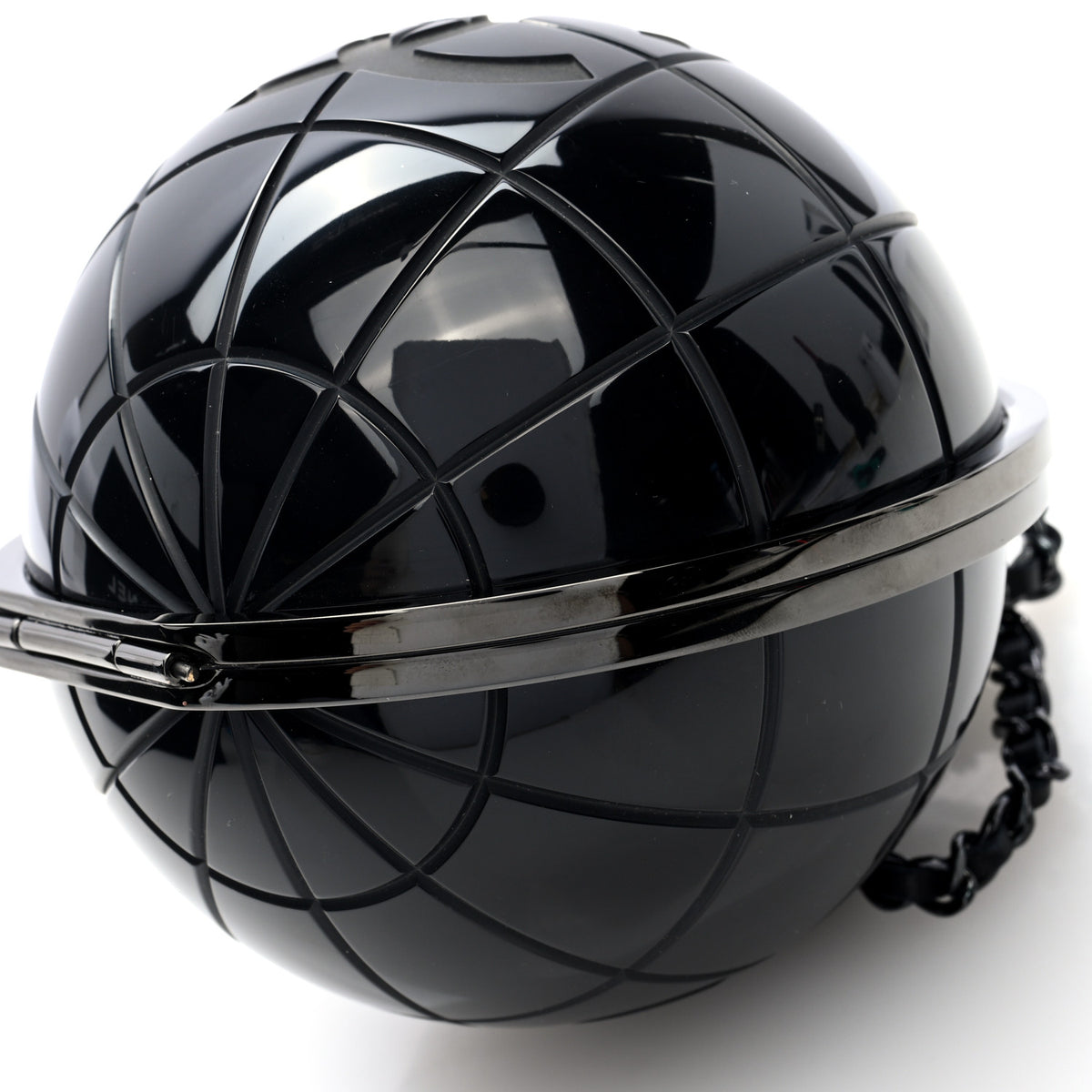 Plexiglass Around The World Clutch Black