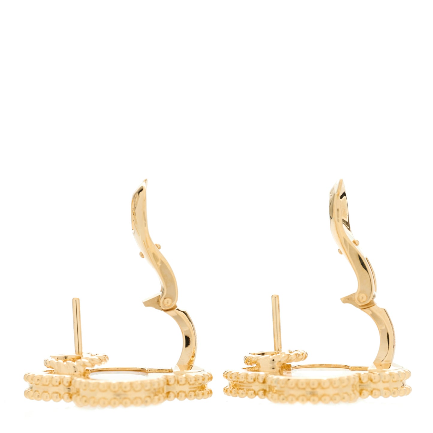18K Yellow Gold Mother of Pearl Magic Alhambra Earrings