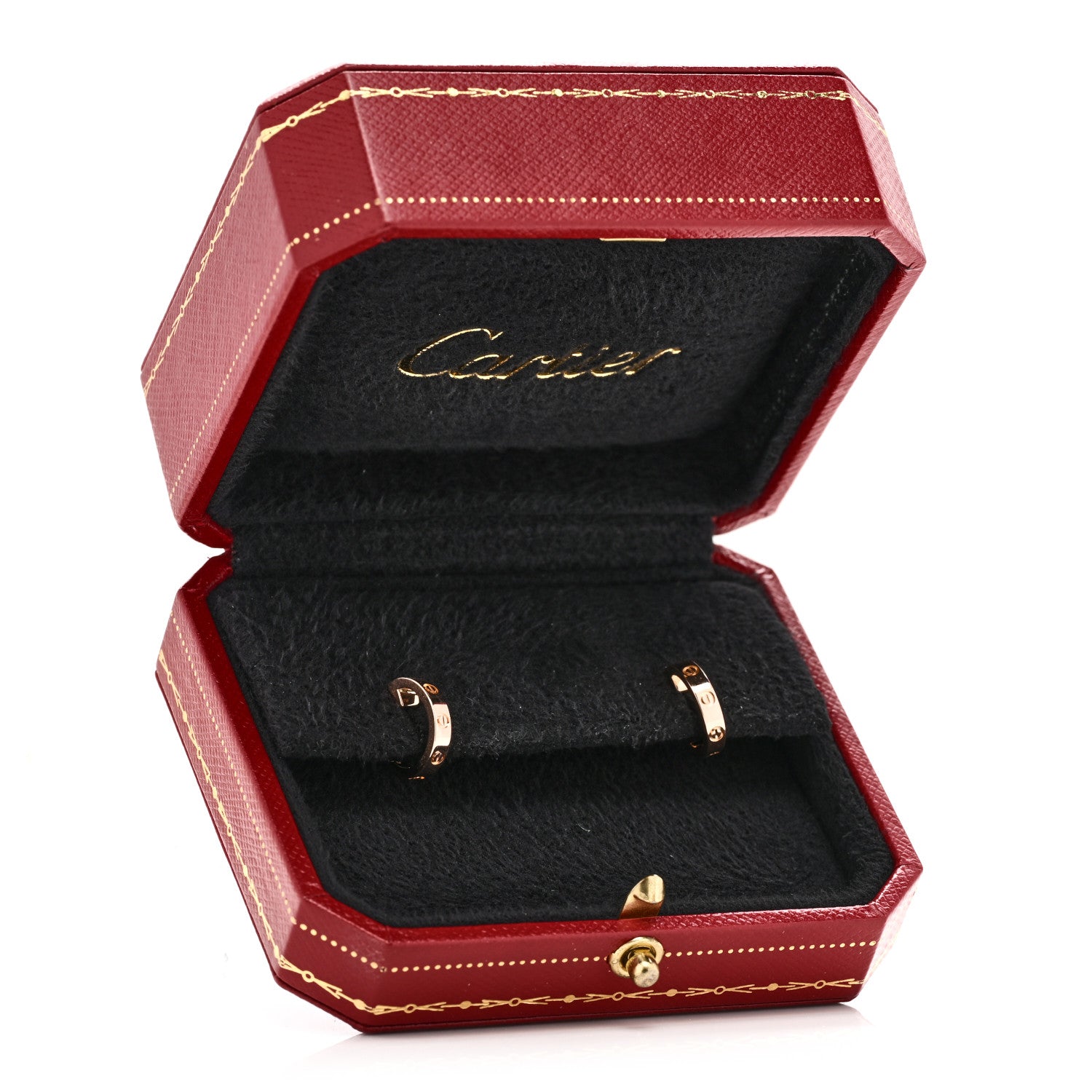 Cartier 18K Pink Gold Small LOVE Hoop Earrings 5 of 5