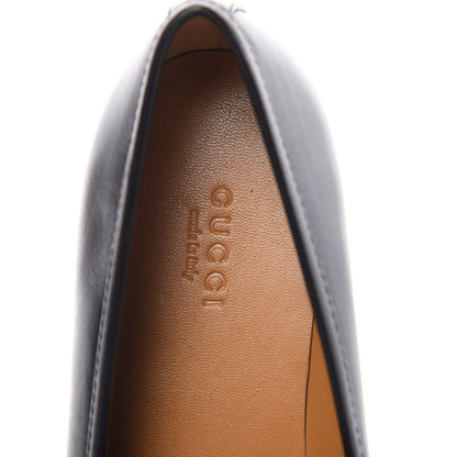 Gucci Calfskin Womens Jordaan Loafers 38 Black 6 of 10