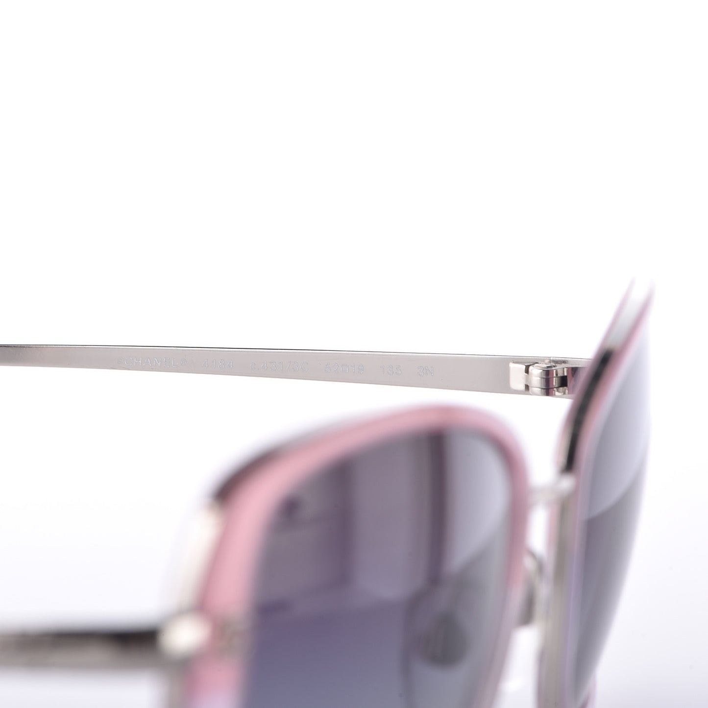 Metal CC Sunglasses 4184 Pink