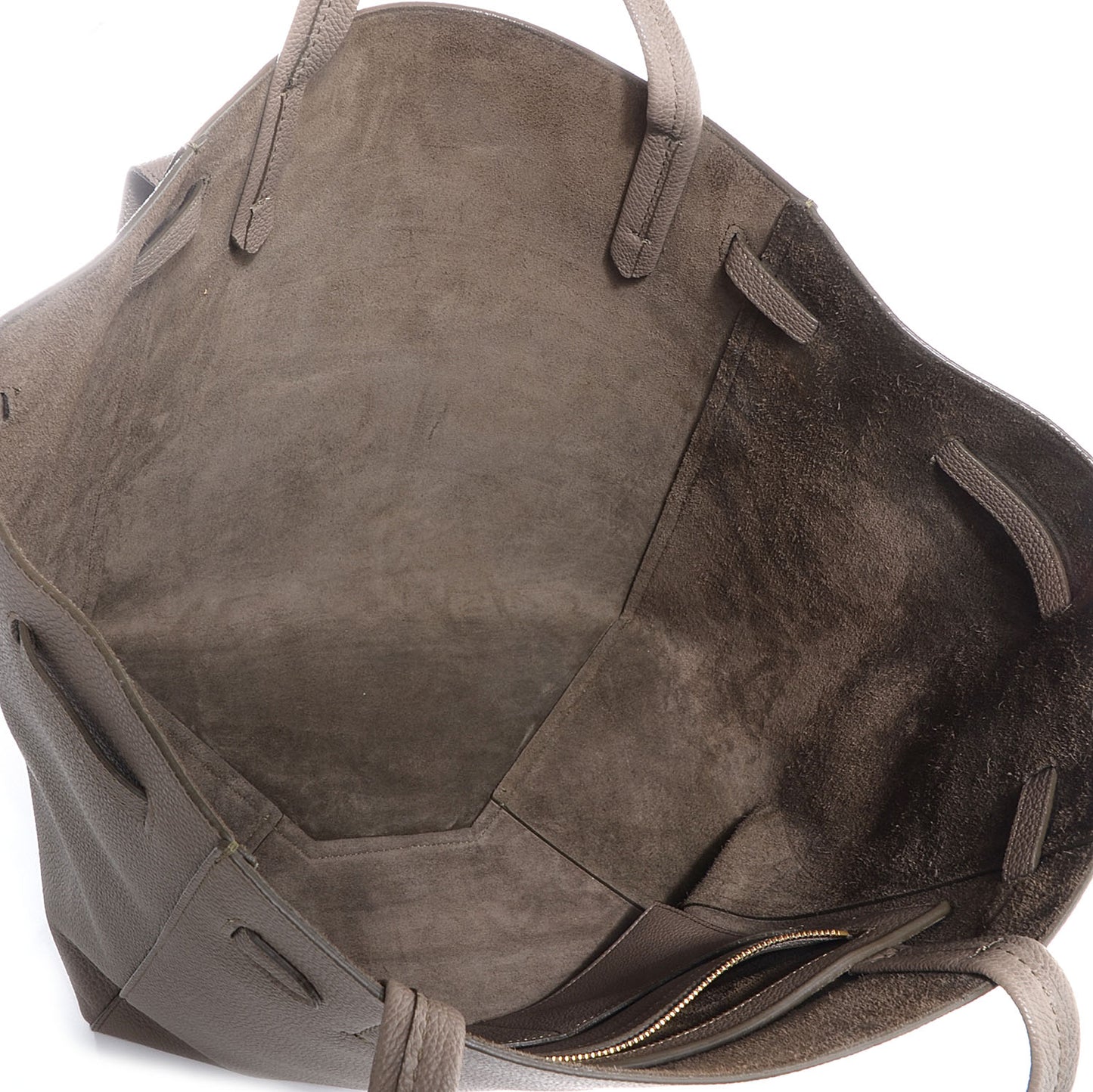 Soft Grained Calfskin Medium Cabas Phantom Taupe